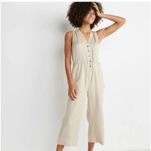 Marine Layer Katy Jumpsuit - khaki tencel size XS